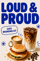 Loud & Proud Café Branding Kit